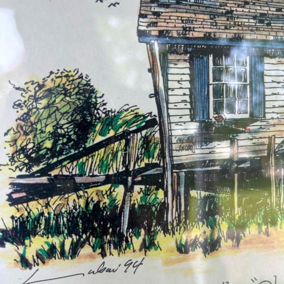 The Old Crabbers Shack, Orient, NY. Vintage 1994 Print Signed by the Artist. - Picture 3 of 12